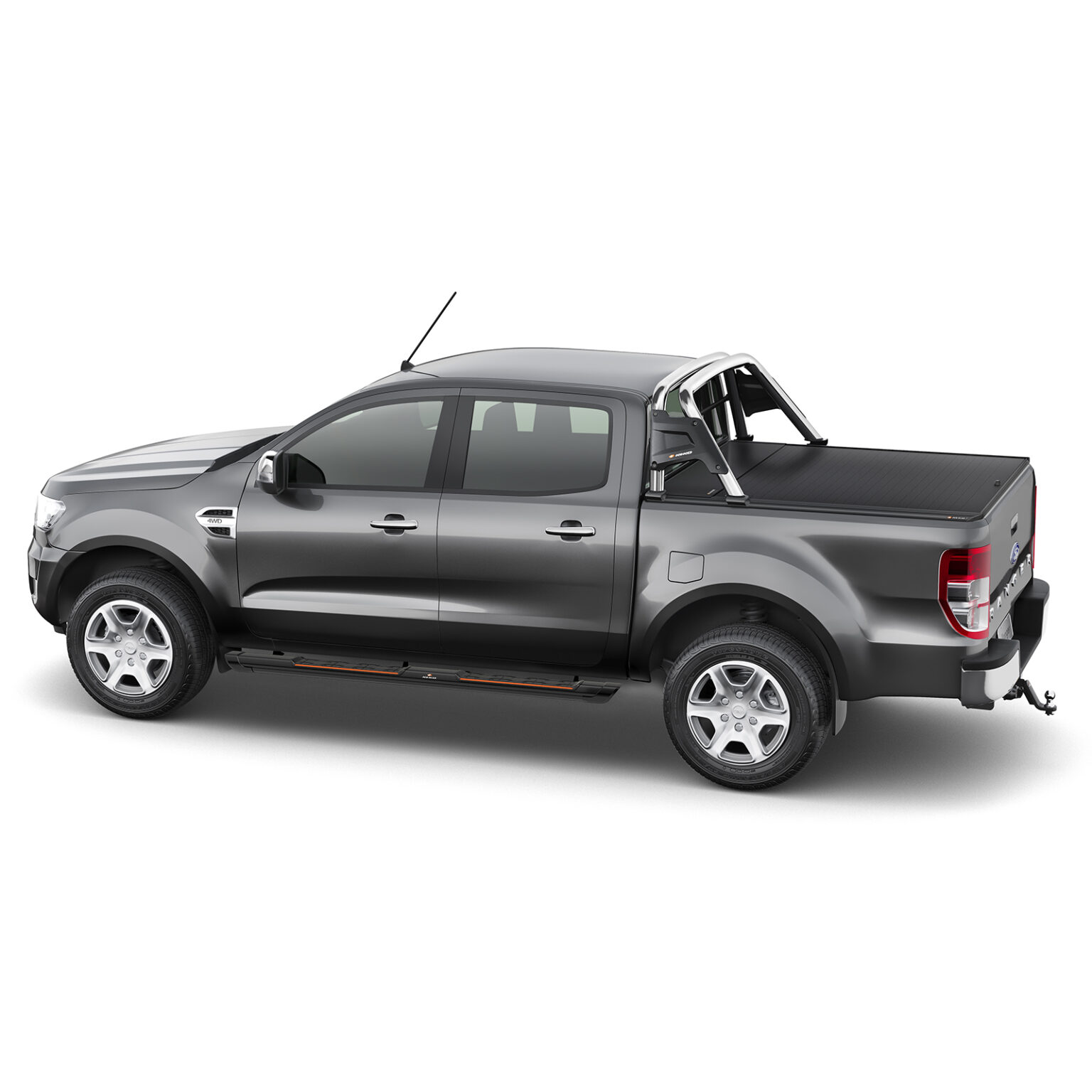 Barra Antivuelco Keko K1 Acero Ford Ranger 2012 2023 Cromado ProtecCar