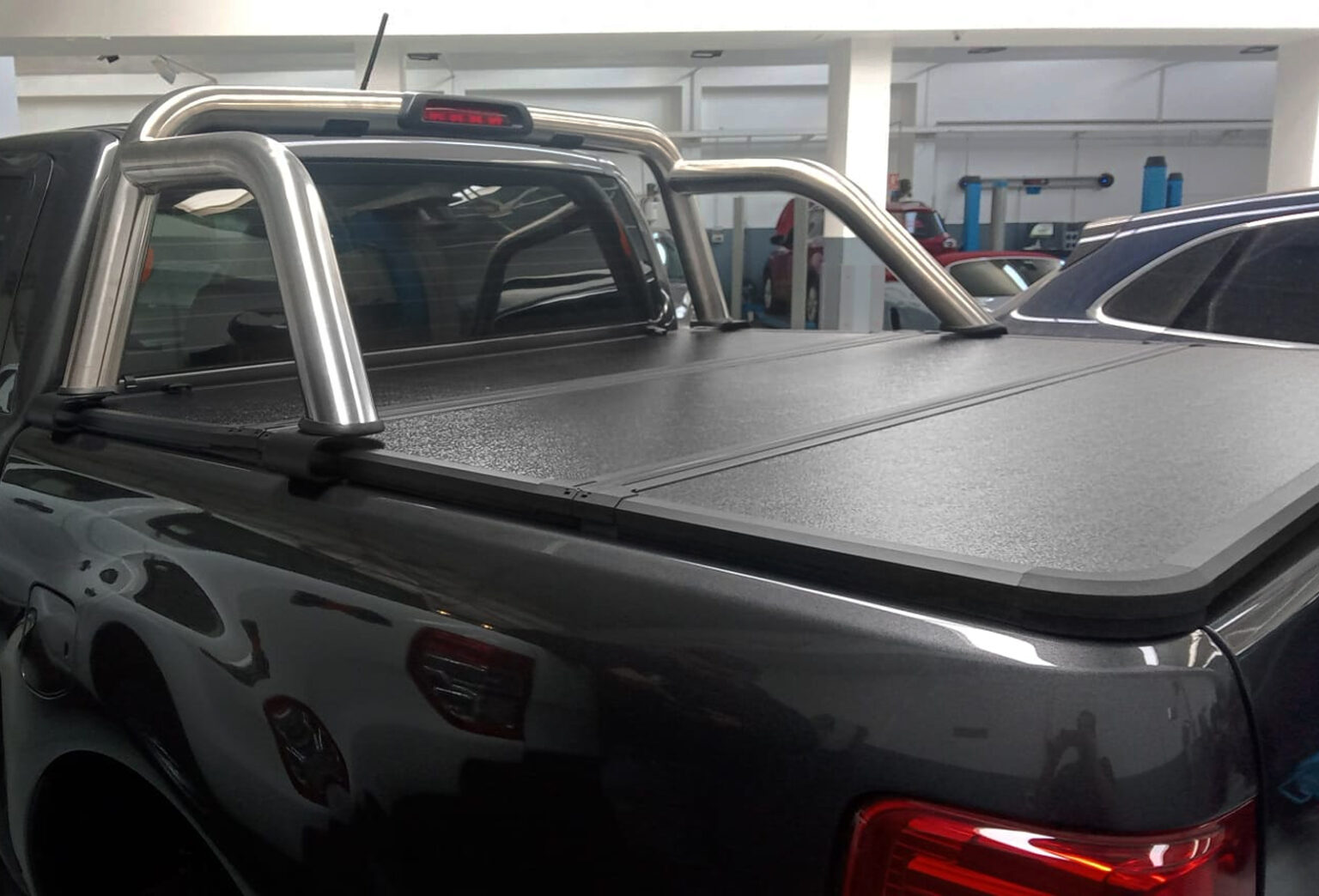 Tapa Rígida Trifold Spaco Aluminio Ford Ranger DC 2012 2022 ProtecCar