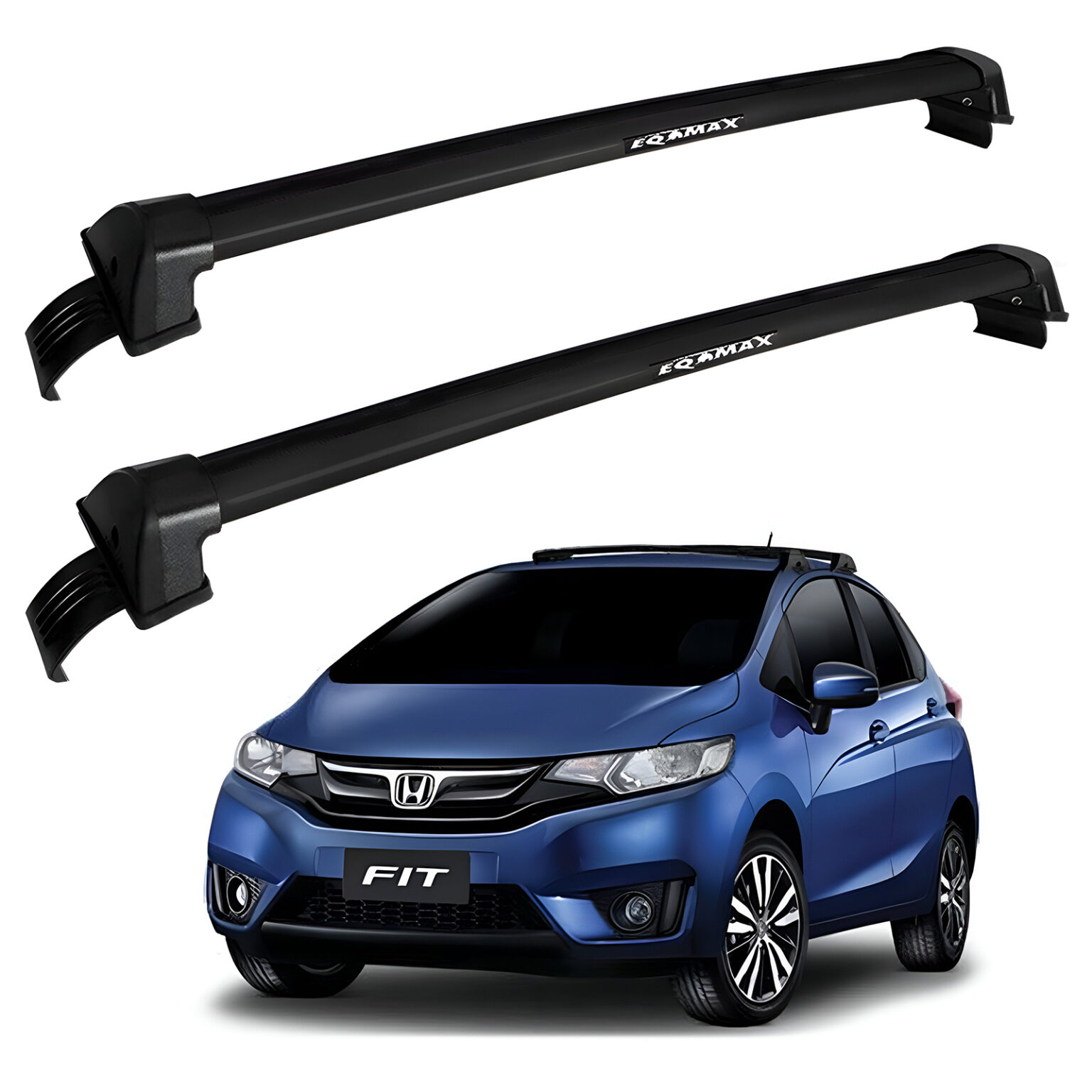 Barras De Techo Eqmax New Wave Honda Fit Negro Proteccar