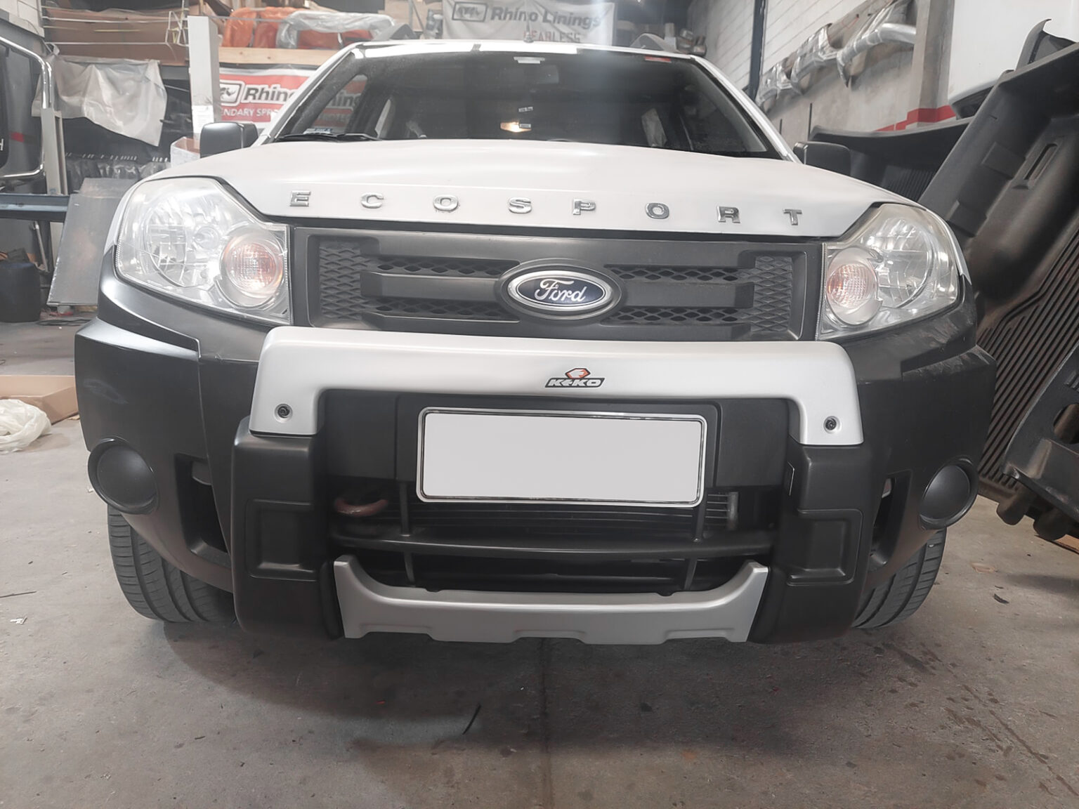 Defensa Keko Bumper Poliuretano Ford Ecosport Gris Proteccar