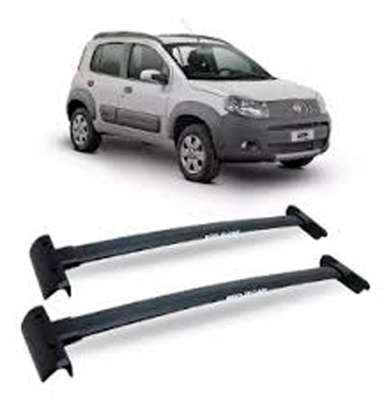 Barras transversales Projecar aluminio Fiat Uno Way Negro