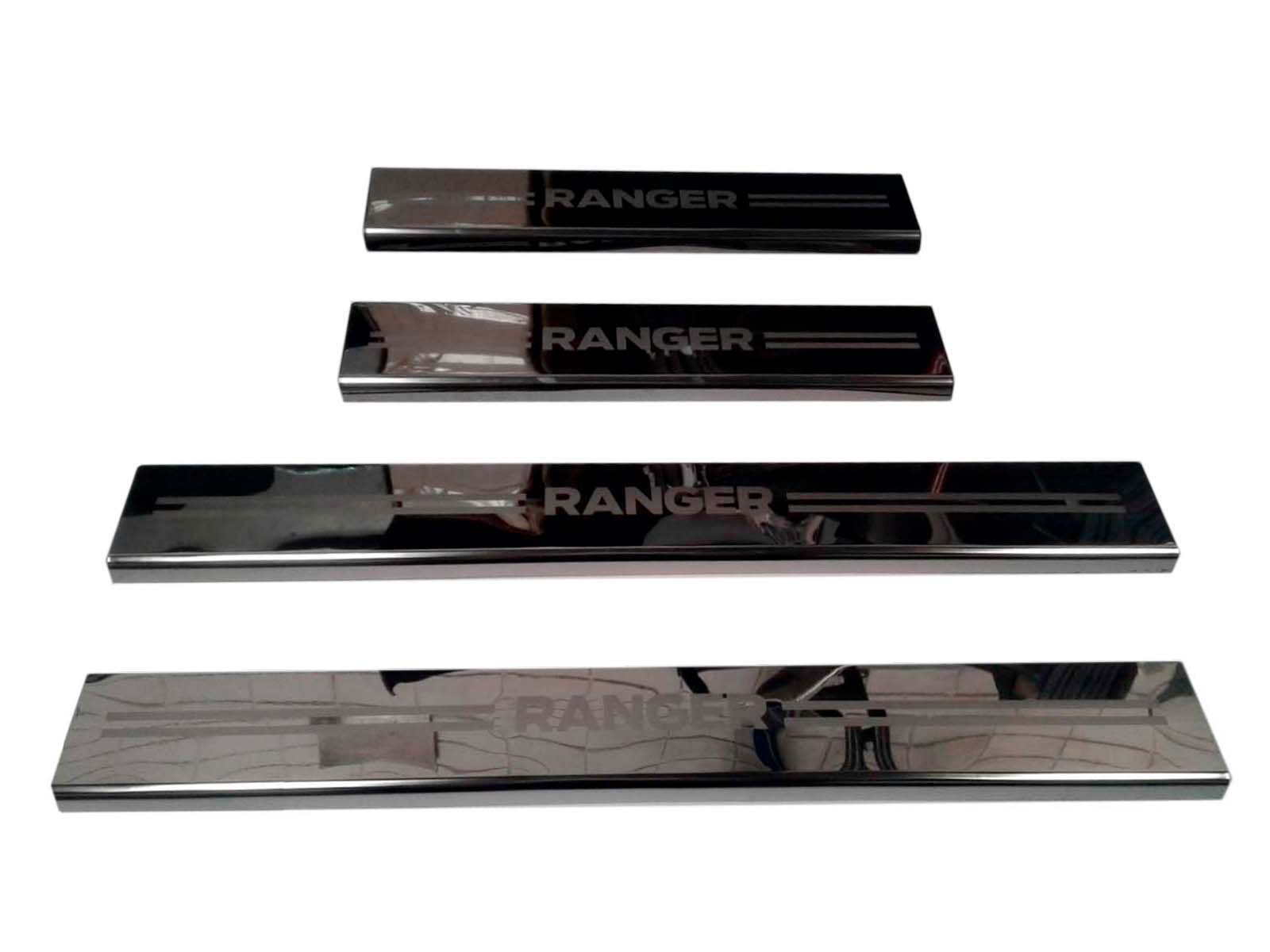 Zócalos pisantes Sunz Aluminio Ford Ranger T7 Cromado