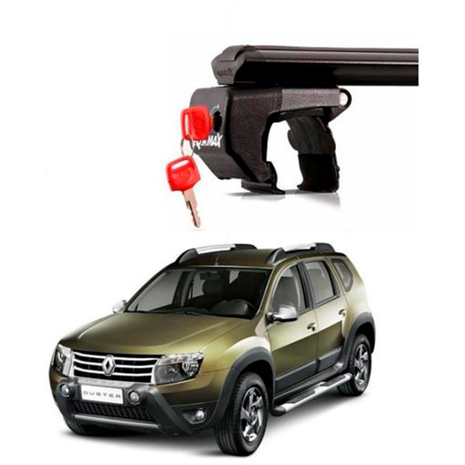 Barras De Techo Transversales Eqmax Duster Oroch Negro - Image 4