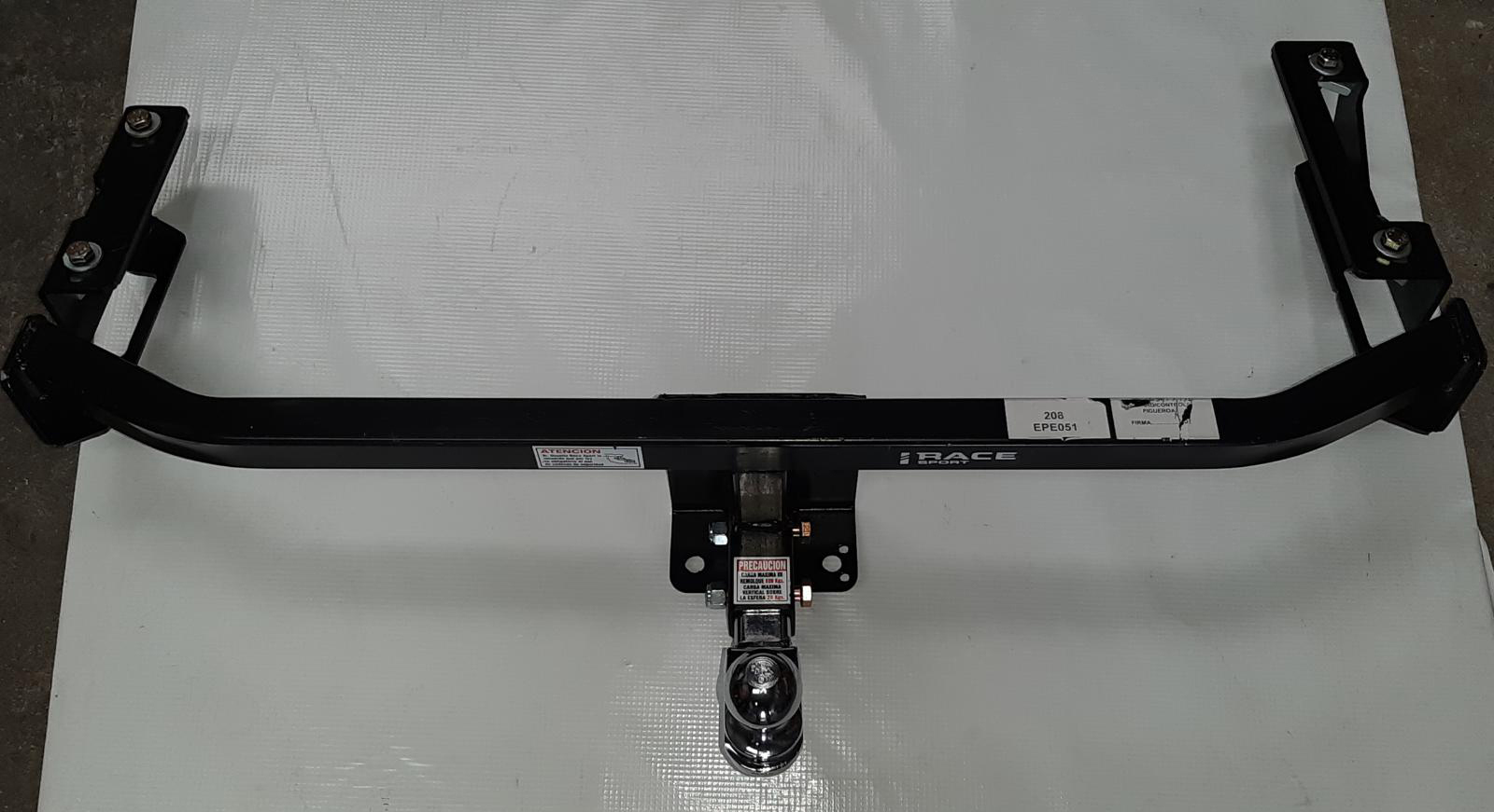 Enganche De Trailer Race Sport Acero Negro Peugeot 208 2010-2021 800 kg