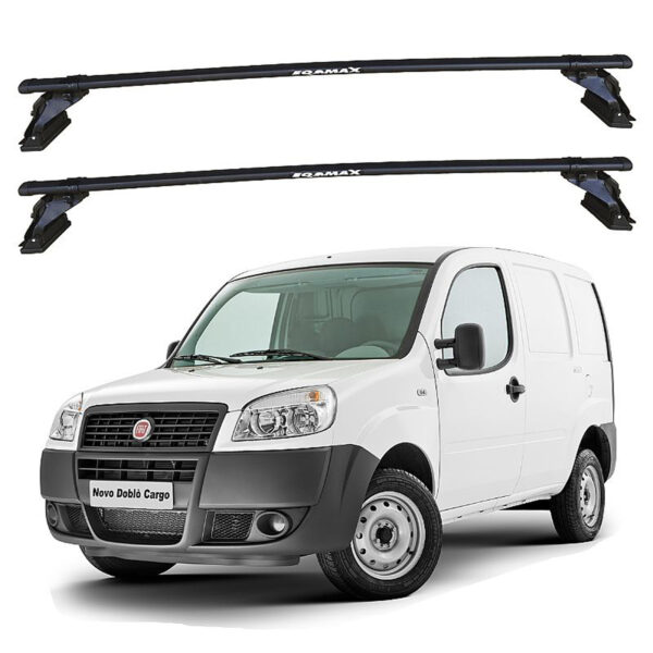 Barras de techo Eqmax Acero Fiat Fiorino 1986-2019 Negro