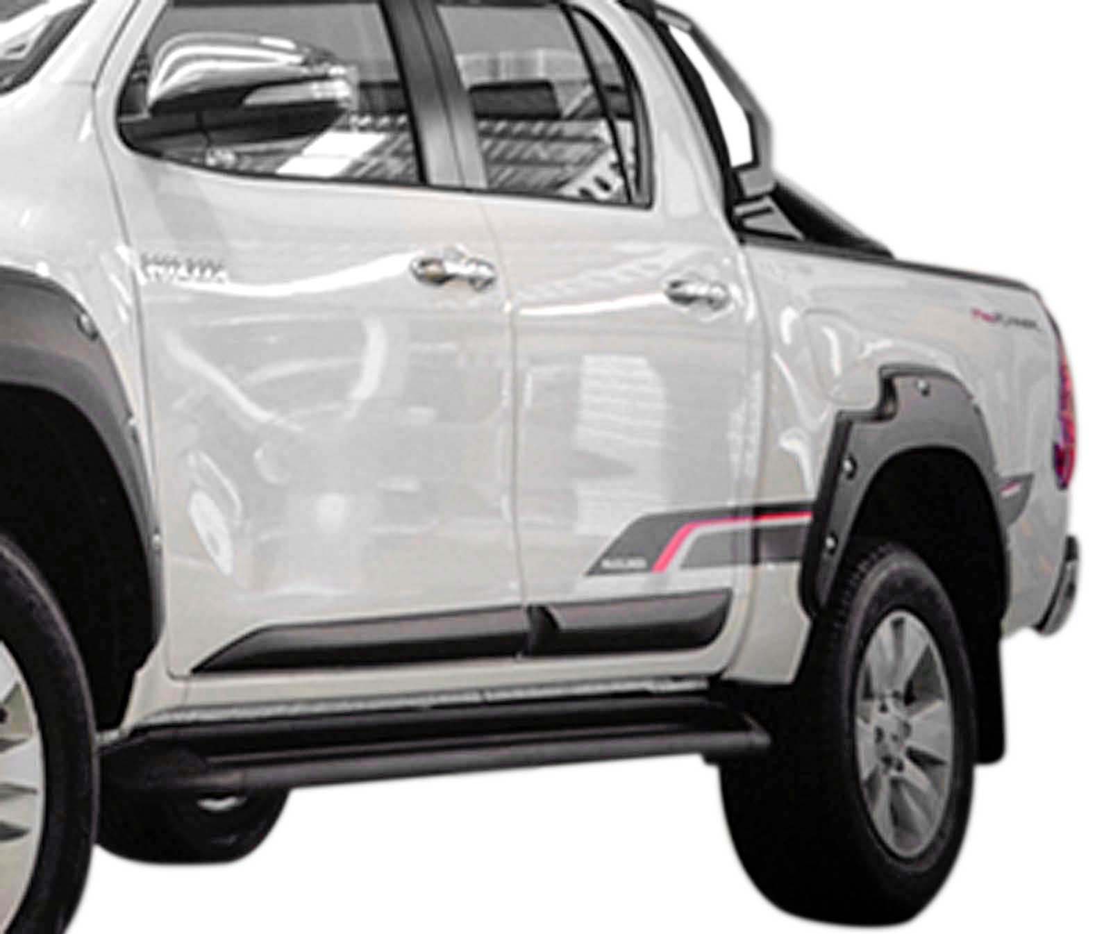 Baguetas Laterales Maxliner Plástico Toyota Hilux Revo Negro