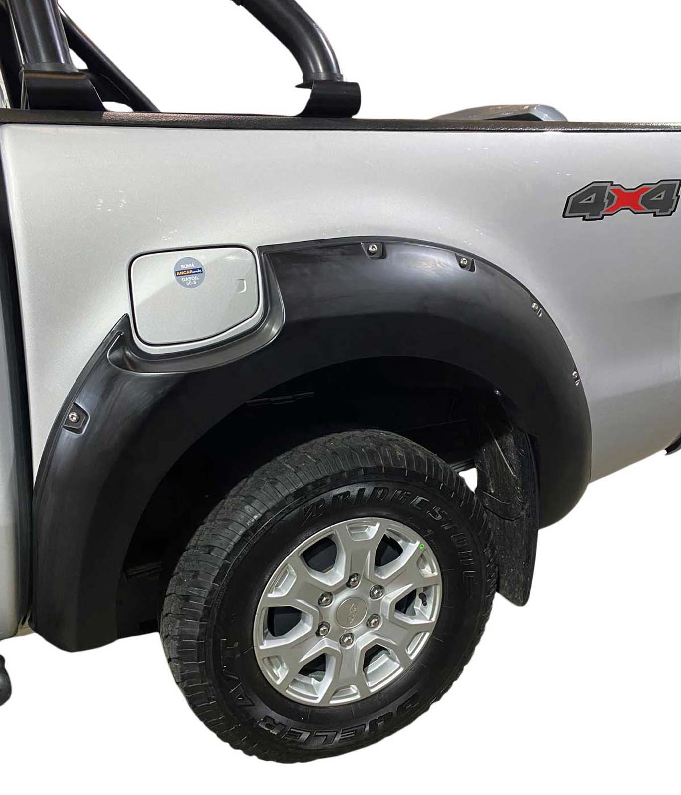Fenders Spaco Plástico Ford Ranger T6 Negro