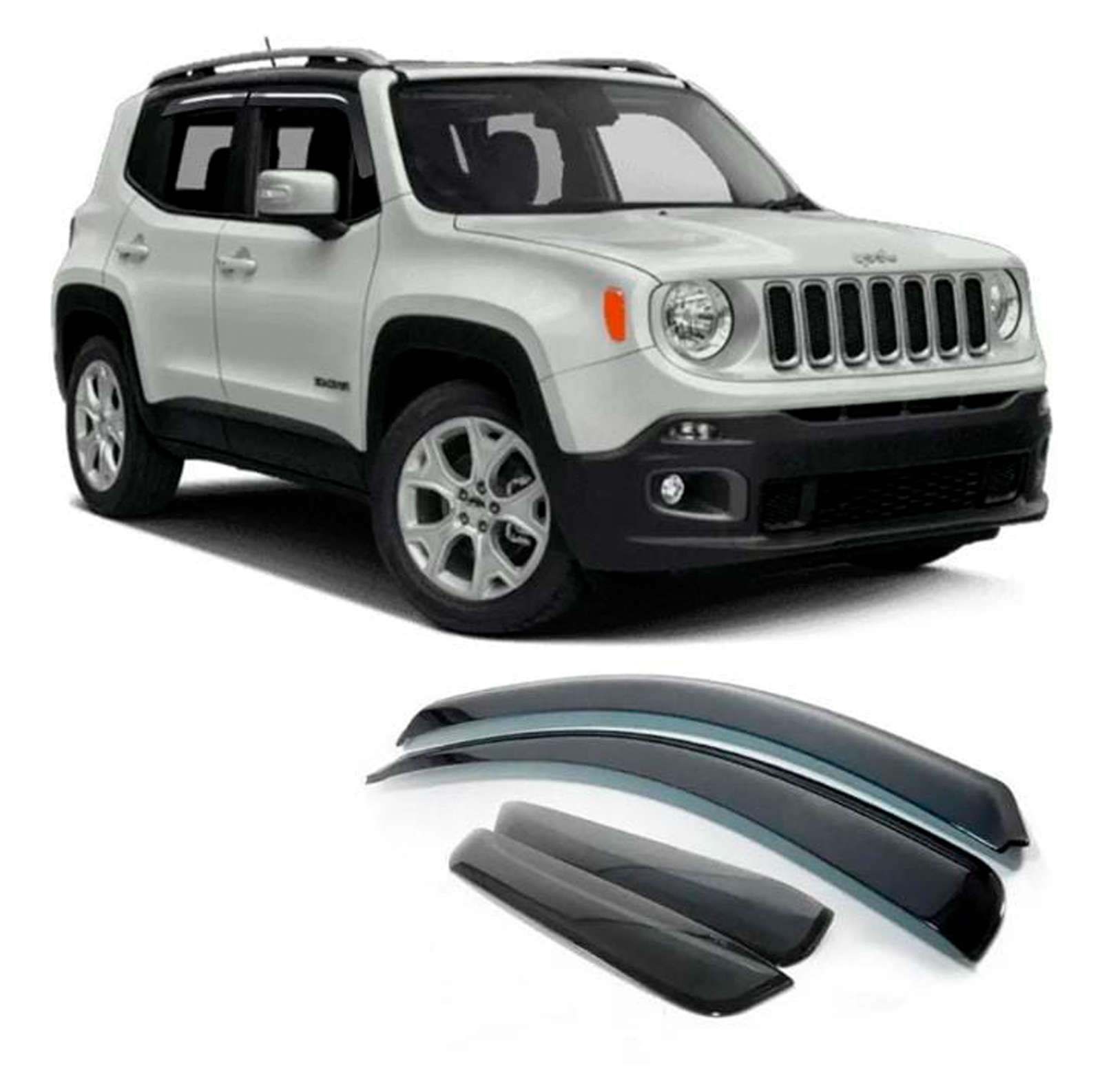 Acrílicos ventanilla TGpoli Jeep Renegade 2015 Negro