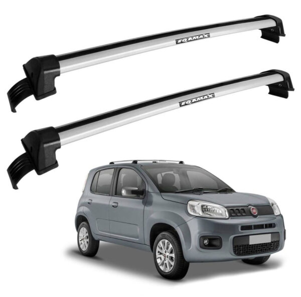 Barras De Techo Eqmax New Wave Aluminio Gris Fiat Uno Vivace 2010-2019