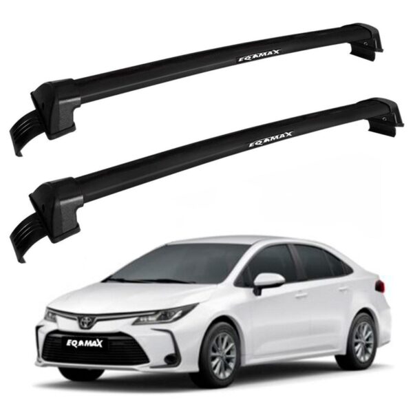Barras De Techo Eqmax New Wave Aluminio Negro Toyota Corolla 2020+
