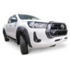 Fenders Con Agujeros Spaco Plástico ABS Negro Toyota Hilux 2021+ Cabina Simple y Doble