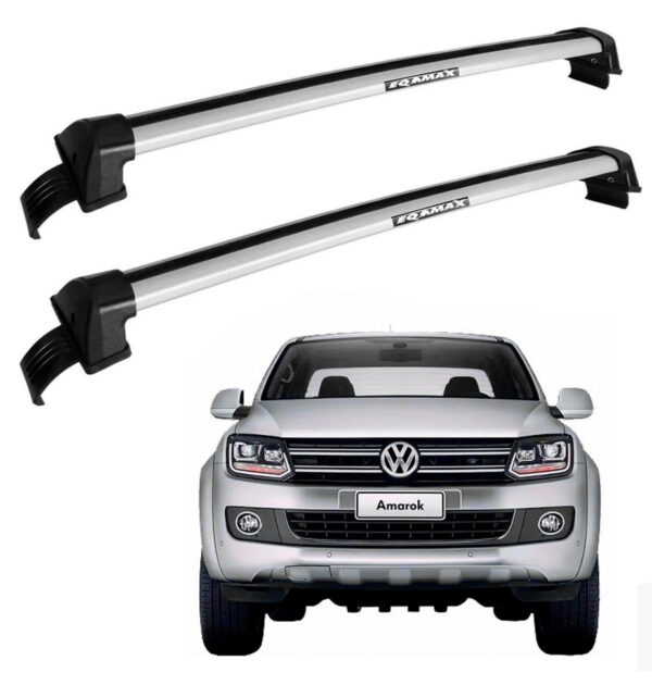 Barras de techo Eqmax New Wave Aluminio Gris Volkswagen Amarok 2013+