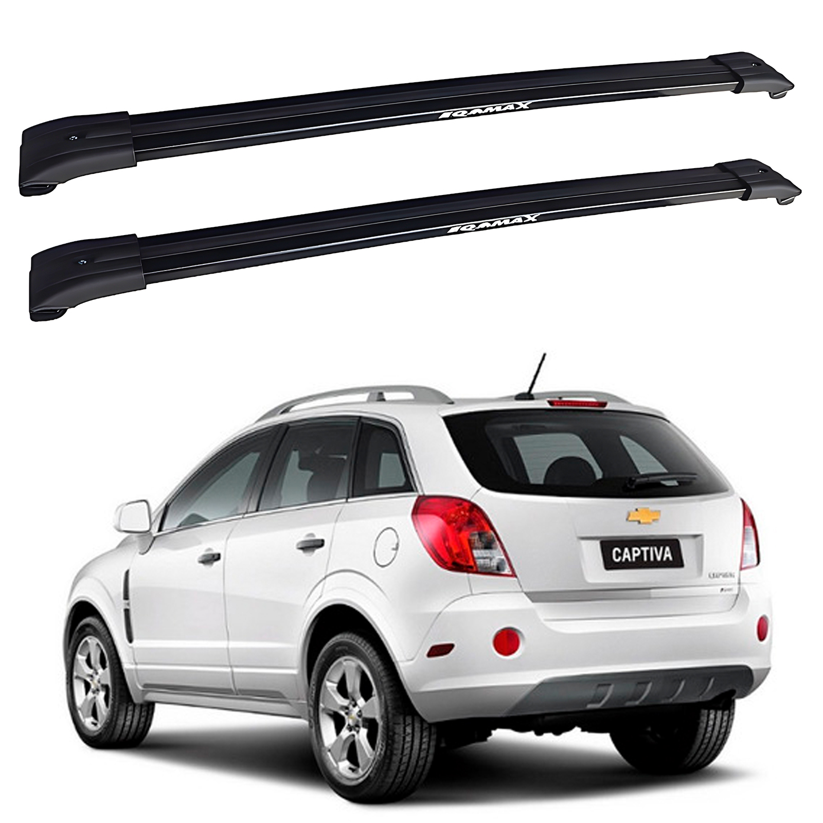Barras De Techo Eqmax Chevrolet Captiva 2008-2017 Negro