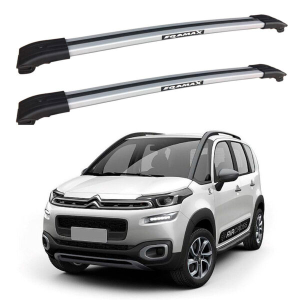 Barras De Techo Rurales Eqmax Travessa Aluminio Gris Citroën Aircross 2016-2019
