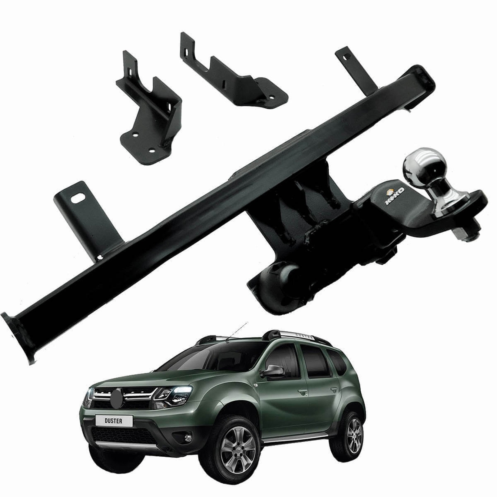 Enganche Keko K1 acero Renault Duster Negro