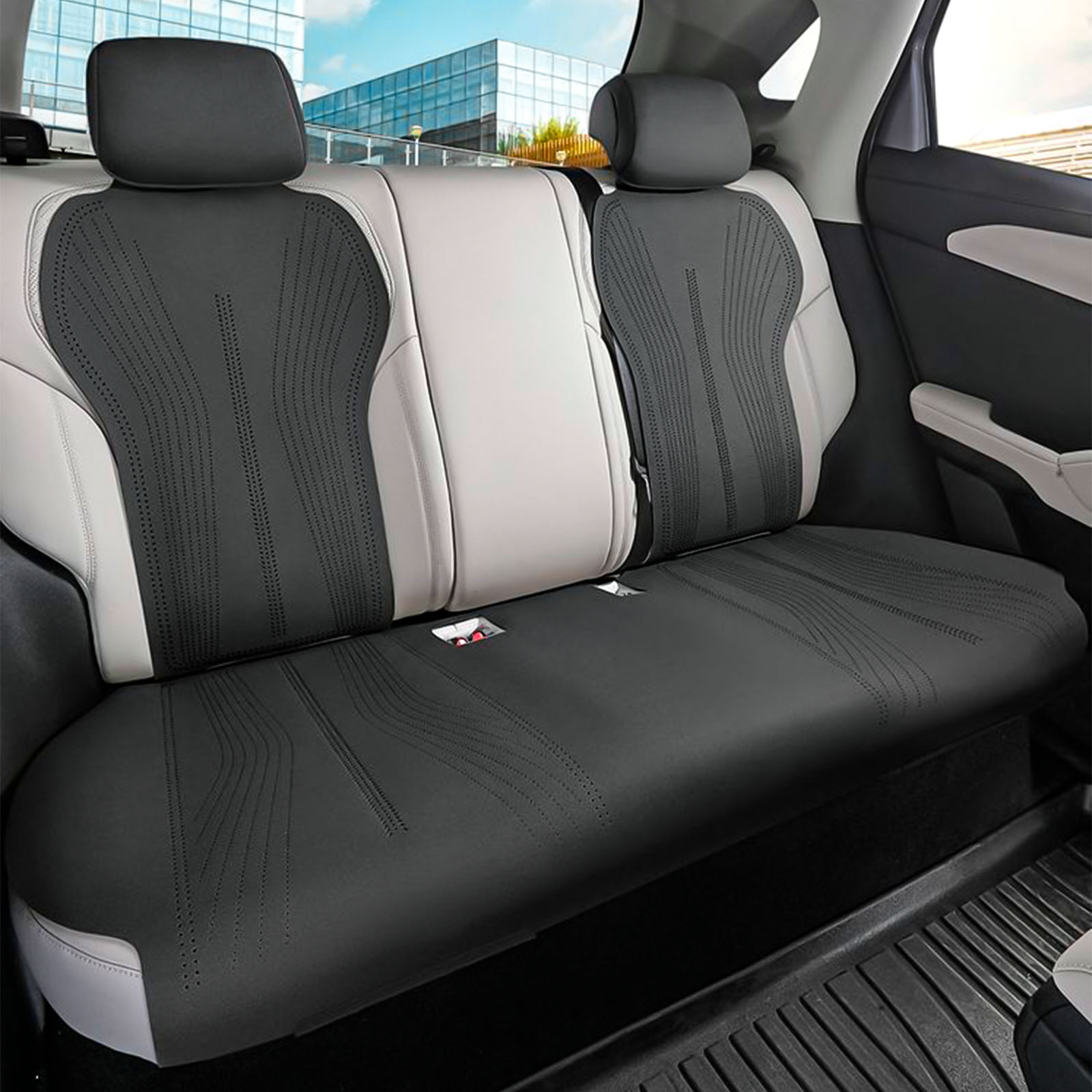 Kit Fundas BYD Dolphin E2 2022+ Negro y Gris Colocadas - Image 4