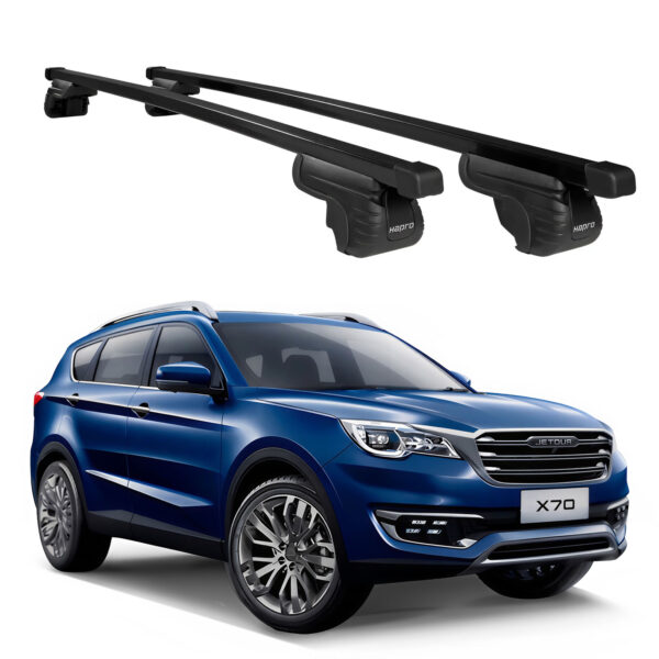 Barras Techo Hapro Cronos 3.0 Acero Jetour X70 2022+ Negro