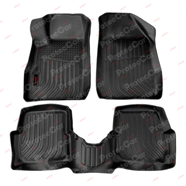 Juego Alfombras Spaco 3D TPE Chevrolet Onix 2012-2020 Negro
