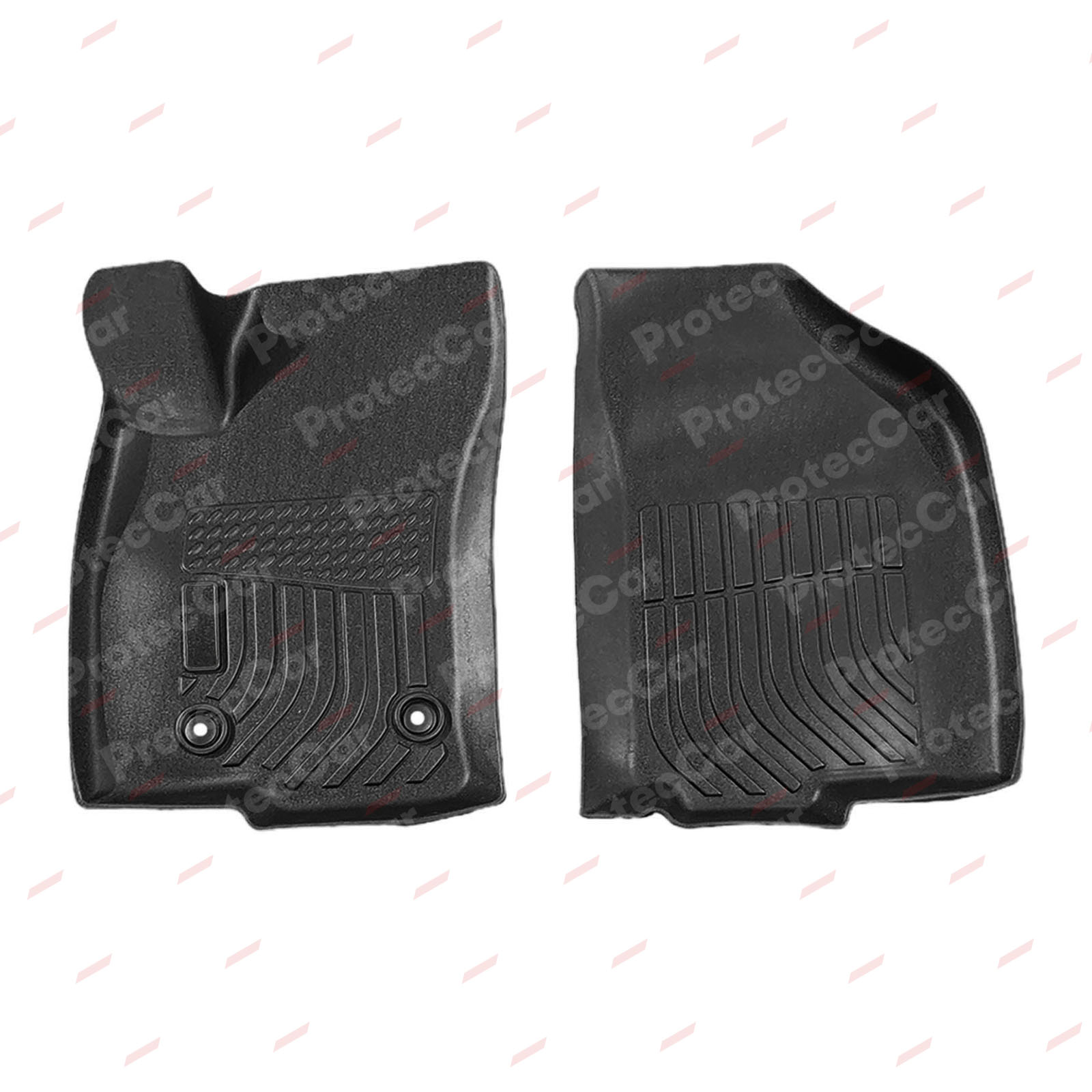 Juego De Alfombras 3D Spaco TPE Negro Fiat Strada 2021+ DC - Image 2
