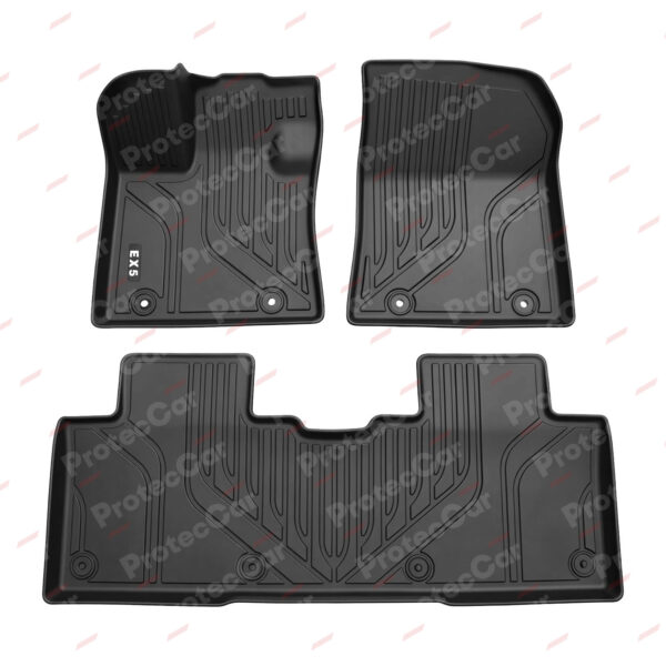 Juego De Alfombras 3D Spaco TPE Geely EX5 2024-2025 Negro